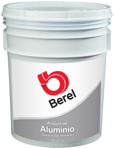 cubeta pintura de aluminio berel