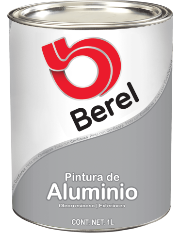 litro pintura de aluminio berel