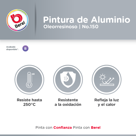 beneficios pintura de aluminio brillante pinturas berel