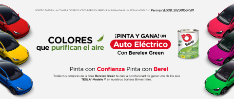 banner concurso colores que purifican el aire teslas de color pinturas berel