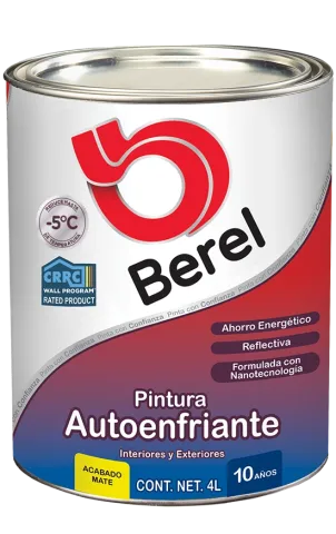 galon de pintura autoenfriante pinturas berel
