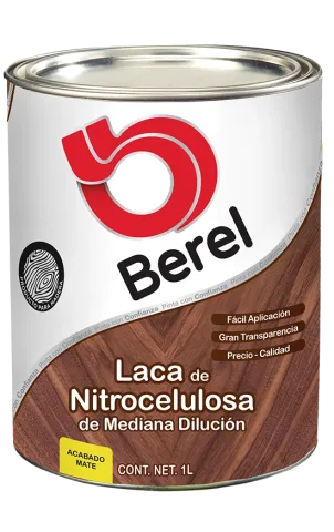 laca de nitrocelulosa mediana dilucion mate maderas pinturas berel