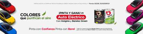 sorteo colores que purifican el aire teslas pinturas berel berelex green e insignia
