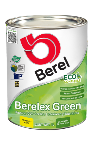 galon de pintura berelex green de pinturas berel