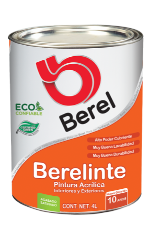 galon de 4 litros de pintura berelinte de pinturas berel
